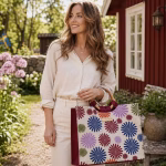Jute Shopper Tote Bag