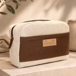 Jute Travel Kit Bag