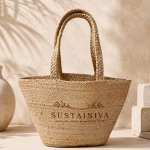 Braided Jute Tote Bag